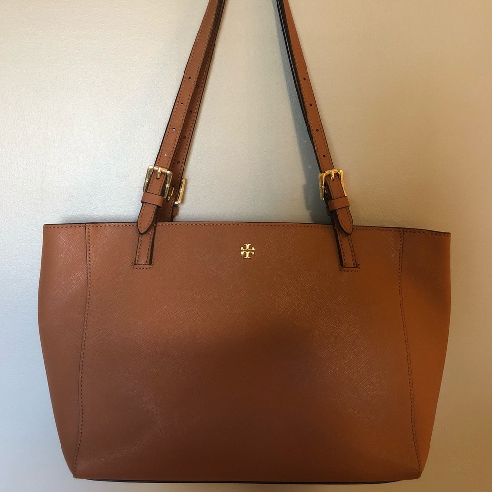 Tory Burch brown leather tote!